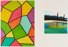 Pigment , Lovejoy by Mary Heilmann, color woodcut, sold Jul 2025