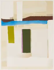 Abstract Expressionist , Journey by Esteban Vicente, screenprint, sold Jul 2025