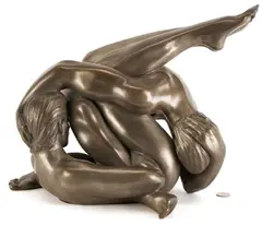 Human Knot – Maquette by Bill Mack, bronze, sold Jul 2025