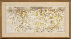 Sicily Hilltop by Lamar Dodd, oil, sold Jul 2025