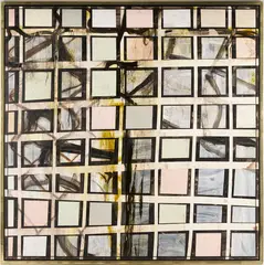 Abstract , Untitled by Tsibi Geva, acrylic and oil on canvas, sold Jul 2025