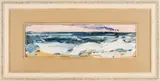 Panoramic Seascape by Sterling Strauser, oil on board, sold Jul 2025