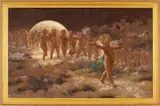 Carl Gutherz , Cupid Band by Carl Gutherz or Guthers, oil on canvas, sold Jul 2025