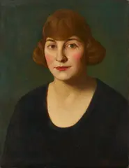 Portrait of a Woman by Maxfield Parrish, 1922, oil on canvas, sold Jul 2025