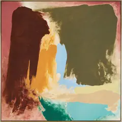 High Pass by Friedel Dzubas, 1976, acrylic, sold Jul 2024