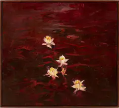 Deep Red by John Alexander, oil on canvas, sold Jul 2024