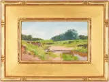 Landscape by Charles Frederick Von Saltza, oil on board, sold Oct 2021