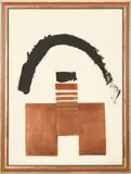 Abstract Collage by José Ignacio Bermúdez Vázquez, mixed media, sold Oct 2021