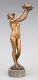 Salome by Franz Xavier Bergmann, bronze, sold Jan 2017