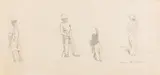Children at Play by Carroll Cloar, pencil on paper, sold Jul 2018
