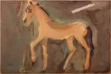 Horse by Sterling Strauser, oil on board, sold Jul 2018