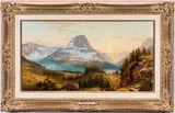 Bearhat Mountain, Glacier National Park by D. Michael McCarthy, oil on canvas, sold Jul 2018