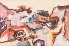 Quarry Walls by Walter Hollis Stevens, watercolor on paper, sold Jan 2018