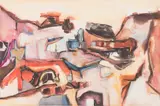 Quarry Walls by Walter Hollis Stevens, watercolor on paper, sold Jan 2018