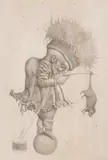 Untitled by Werner Wildner, graphite and wash, sold Jan 2018