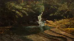 Landscape by Harry Davis Fluhart-Williams, oil on board, sold Aug 2017