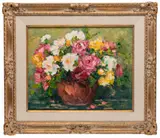 Still Life by Yvette Sturgis, oil on canvas, sold Aug 2017