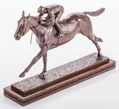 Newmark, Man O' War by Marilyn Meiselman Newmark, bronze, sold Aug 2017