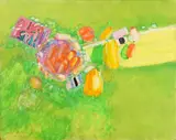 Picnic at Pompeii by Morton Kaish, gouache on board, sold Jan 2017