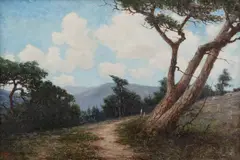 Landscape by Harry Davis Fluhart-Williams, oil on canvas, sold Jan 2017