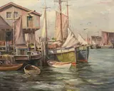 Untitled by Laszlo De Nagy, oil on canvas, sold Jul 2016