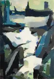 TN Cubist by George Ayres Cress, oil on board, sold Jul 2016
