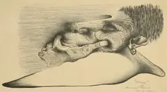 Woman by Norman Lewis, lithograph, sold Jul 2016