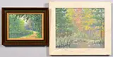 Vance Miller, 2 Southern Landscapes by James Vance Miller, oil on board, sold Jan 2016