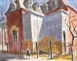 Urban & Landscape by Glenn Gant, watercolor on paper, sold Jul 2015