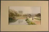 Lagan 2nd Locks by John William Carey, watercolor, sold Oct 2010