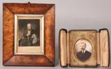 Miniature Ivory engraving portrait by C. S. Willzchek, engraving, sold Oct 2010