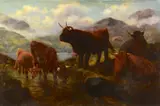 Scottish , J. S. Fox by John Shirley-Fox, oil on canvas, sold Jan 2015