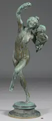 Bacchantes by Frederick William MacMonnies, bronze, sold Jul 2014