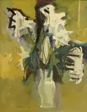 Still life, white lilies by Sterling Boyd Strauser, oil on canvas, sold Jan 2014