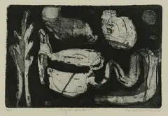 Magic Garden by Louise Nevelson, etching, sold Sep 2013