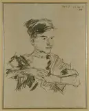 Kokoschka titled "Ruth 4 by Oskar, lithograph, sold May 2013