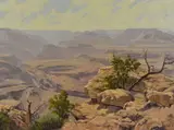 Grand Canyon View by Don Miles, oil on masonite, sold May 2013