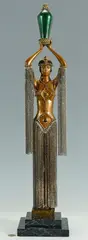 Emerald Vase by Erté, bronze, sold May 2013