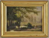 Landscape by George D. Falk, 1913, oil on board, sold Jan 2013