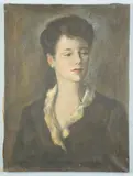 Portrait of a Lady by Charles Cagle, oil on canvas, sold Jun 2012
