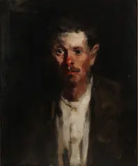 Portrait of a Man by Randall Davey, oil on canvas, sold Jan 2012
