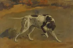 Tracy of a Pointer by John Martin Tracy, oil on canvas, sold Jan 2012