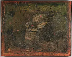 Abstract by John Lees, oil on canvas, sold Oct 2011