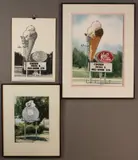 James Caulfield Watercolors & Study, Ice Cream Sho by James Albert Caulfield III, 1994, watercolor, sold Oct 2011