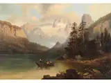 Gosausee by Carl Hasch, oil on panel, offered Mar 2026