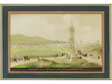 Spinnerin am Kreuz by Balthasar Wigand, gouache, offered Dec 2020