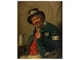 In der Bauernstube by Ludwig Kohrl, oil on panel, offered Sep 2015