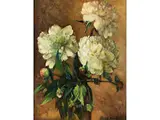 Drei Pfingstrosen by Carl Korthaus, oil on board, sold Mar 2019