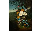 Stillleben mit Feldblumen by O.D. Ottesen, oil, offered Dec 2015