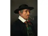 Brustportrait Eines Bauern by H. Röver, oil on canvas, offered Jul 2018
